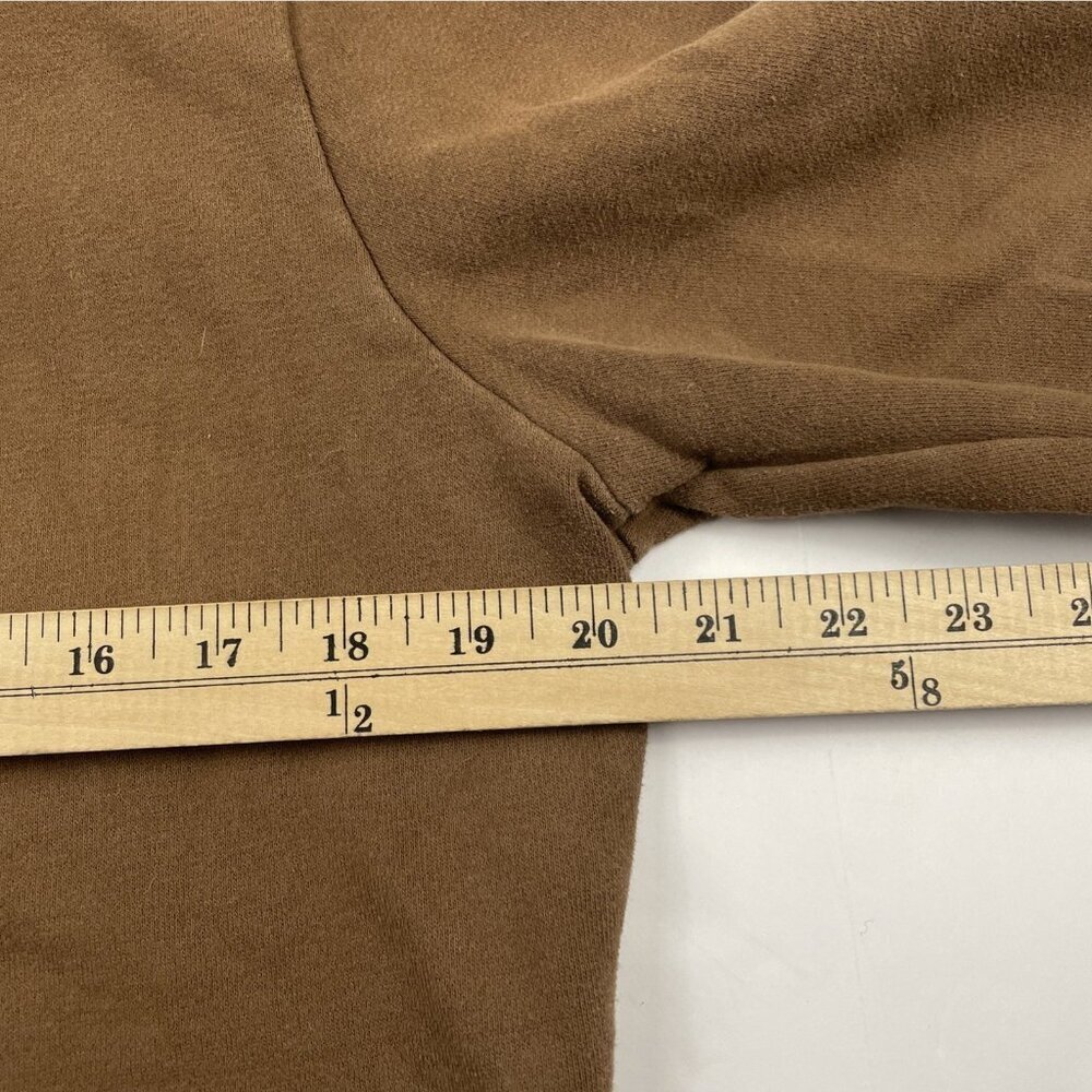 The North Face Hoodie Sweatshirt Women’s L Brown Logo Pullover Cotton Blend - Picture 4 of 8